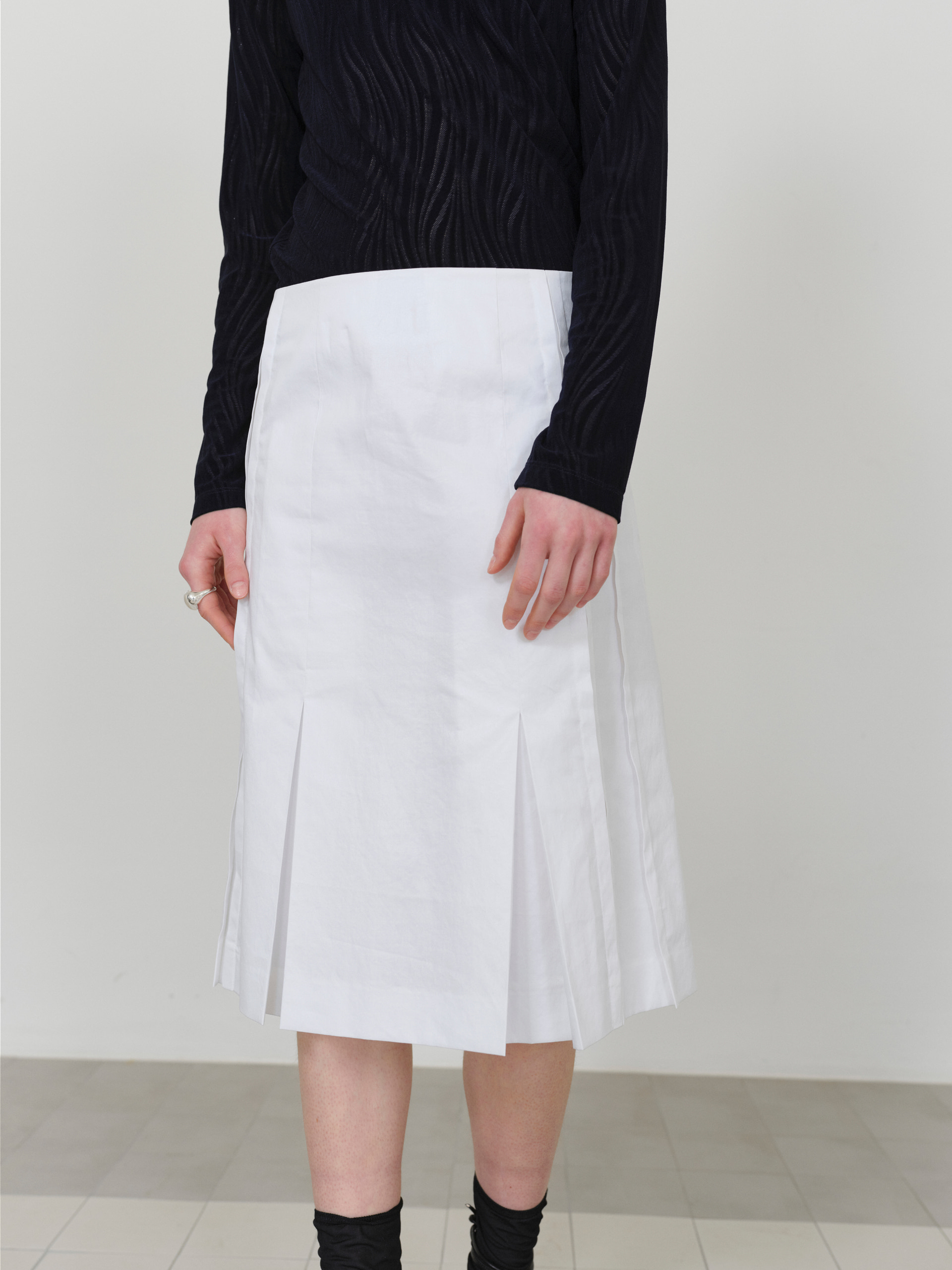 Spring Pleated Skirt