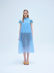 Nylon Sleeveless Dress (Blue)