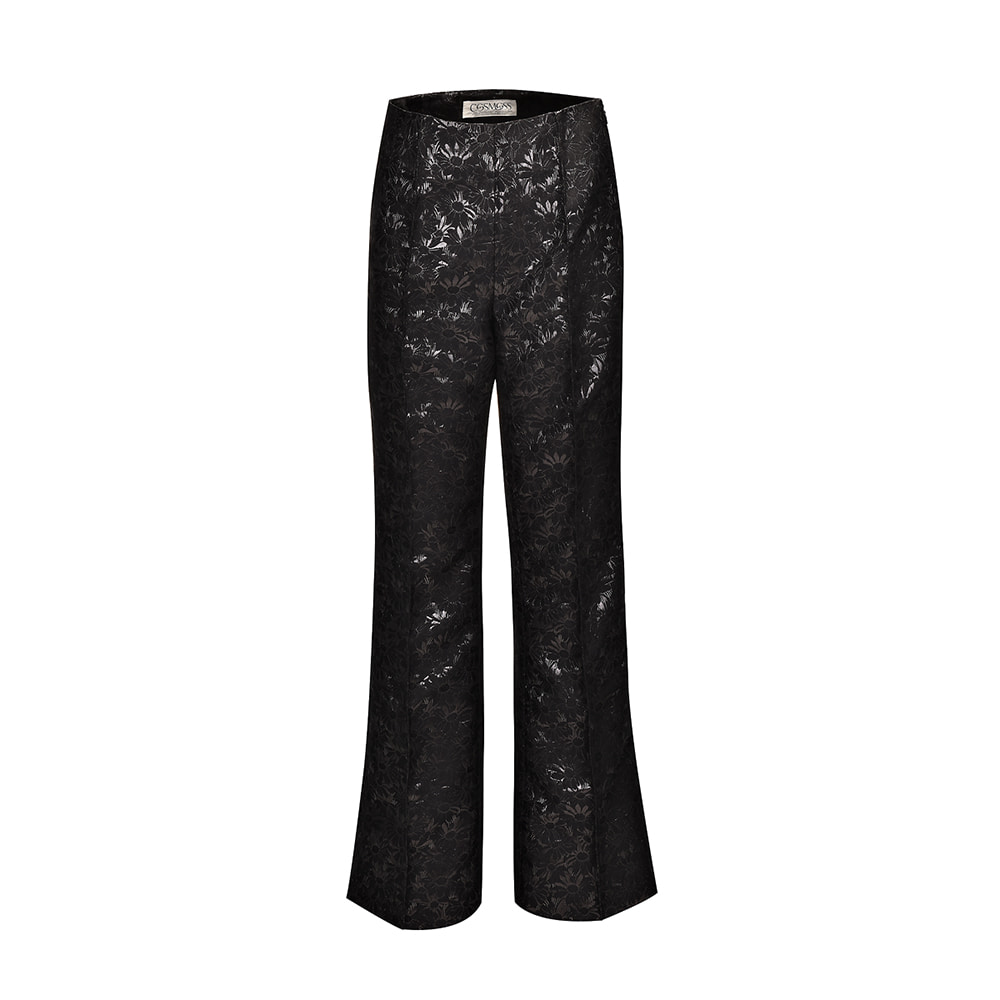 Vintage Chrysanthemum Zagard Pants (Black)